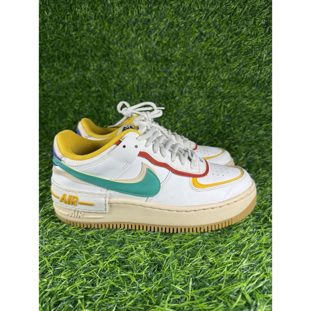 Nike Air Force 1 Shadow Sneakers CI0919-118 Streetwear Summit White Green Sz 7.5